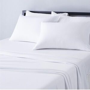 Amazon Essentials White Sheet Set Crisp Minimalist Design